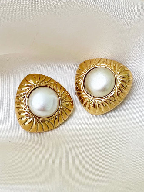 Designer clip oorbellen