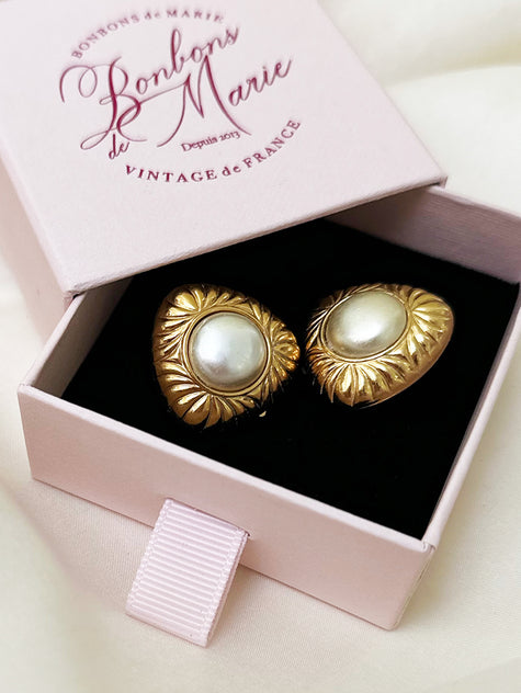 Designer clip oorbellen