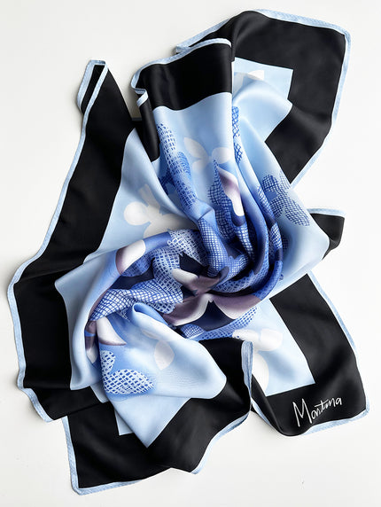 Vierkante zijden designer sjaal