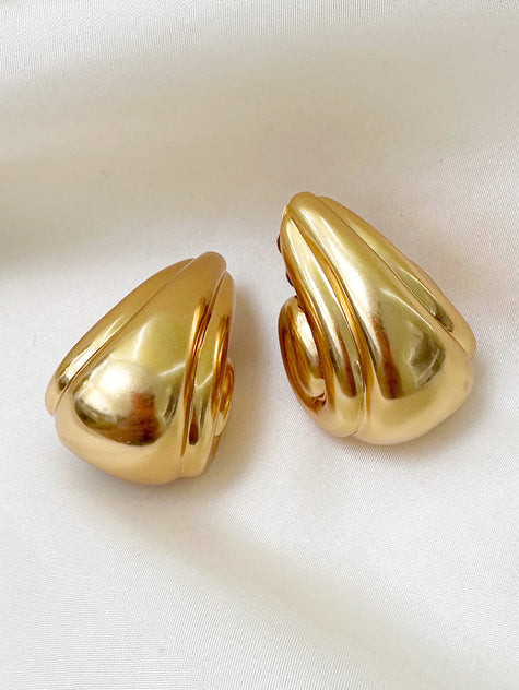 Vergulde designer oorbellen