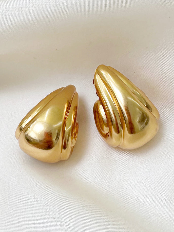Vergulde designer oorbellen