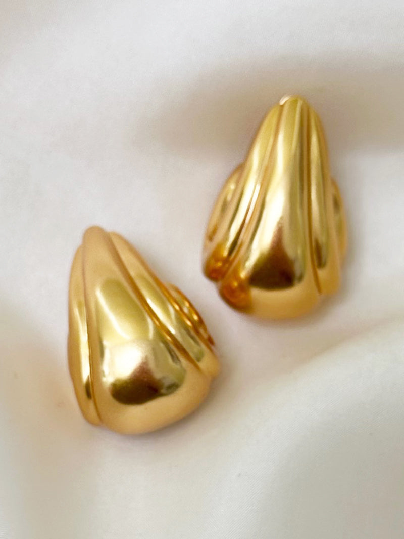 Vergulde designer oorbellen