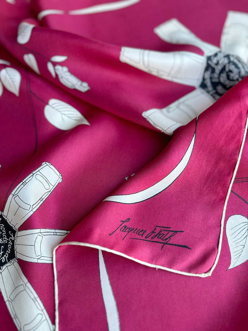 Vierkante zijden designer sjaal