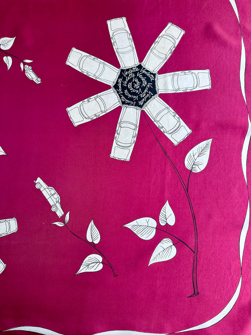 Vierkante zijden designer sjaal