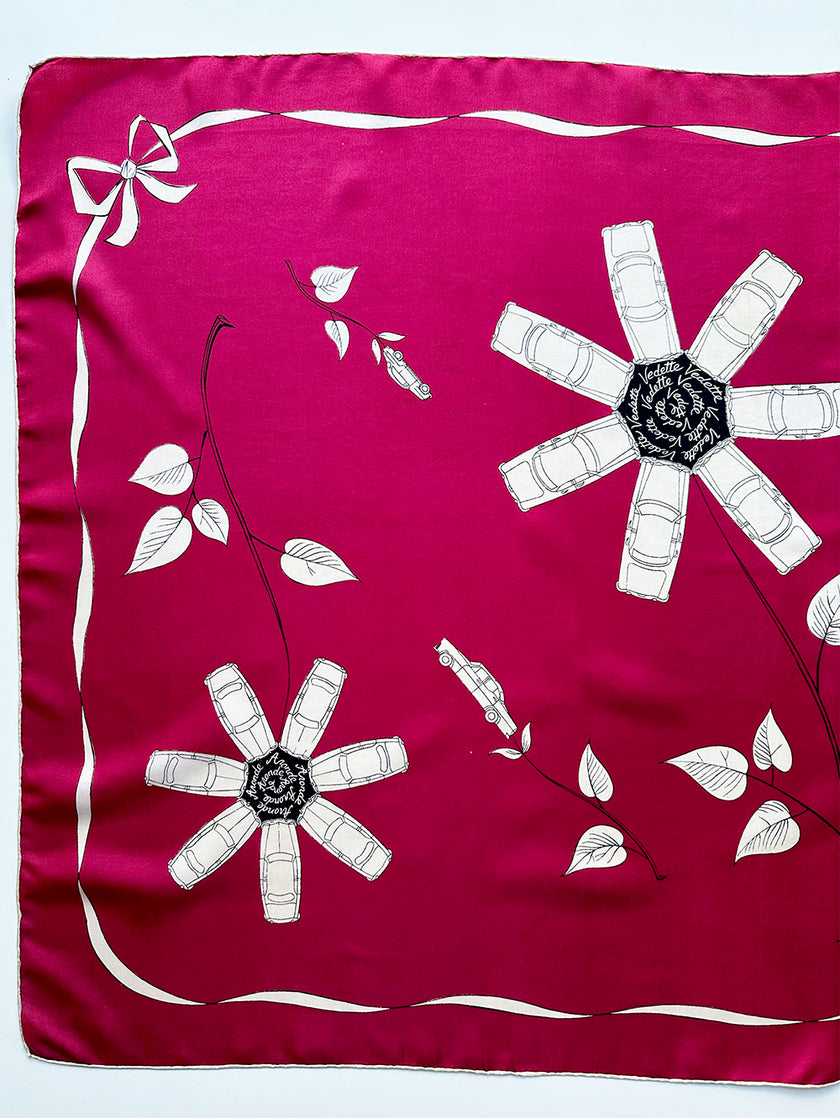 Vierkante zijden designer sjaal