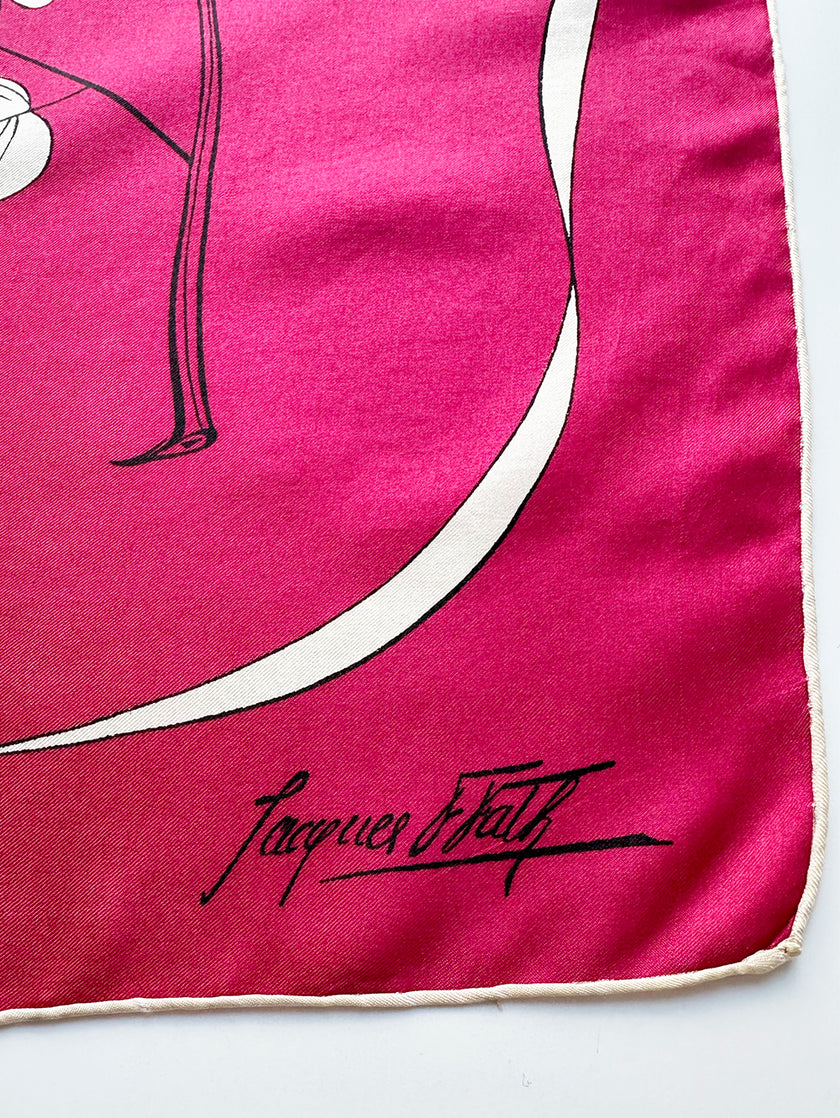 Vierkante zijden designer sjaal