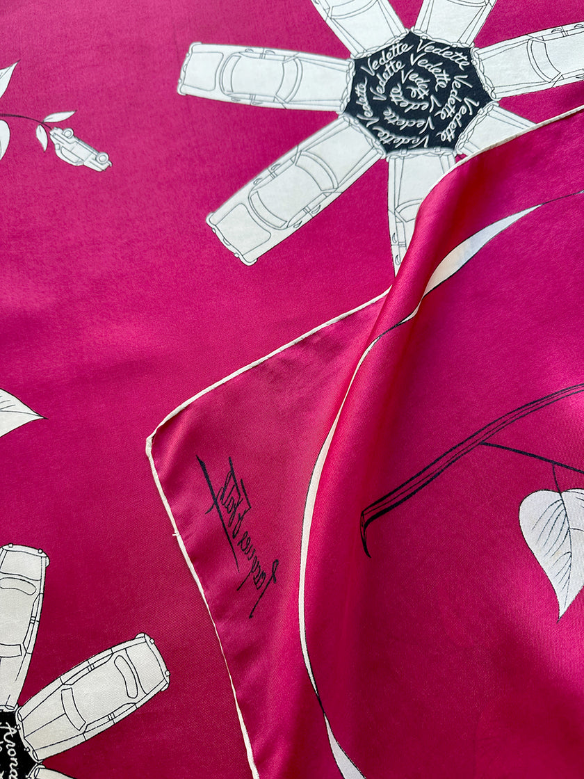 Vierkante zijden designer sjaal