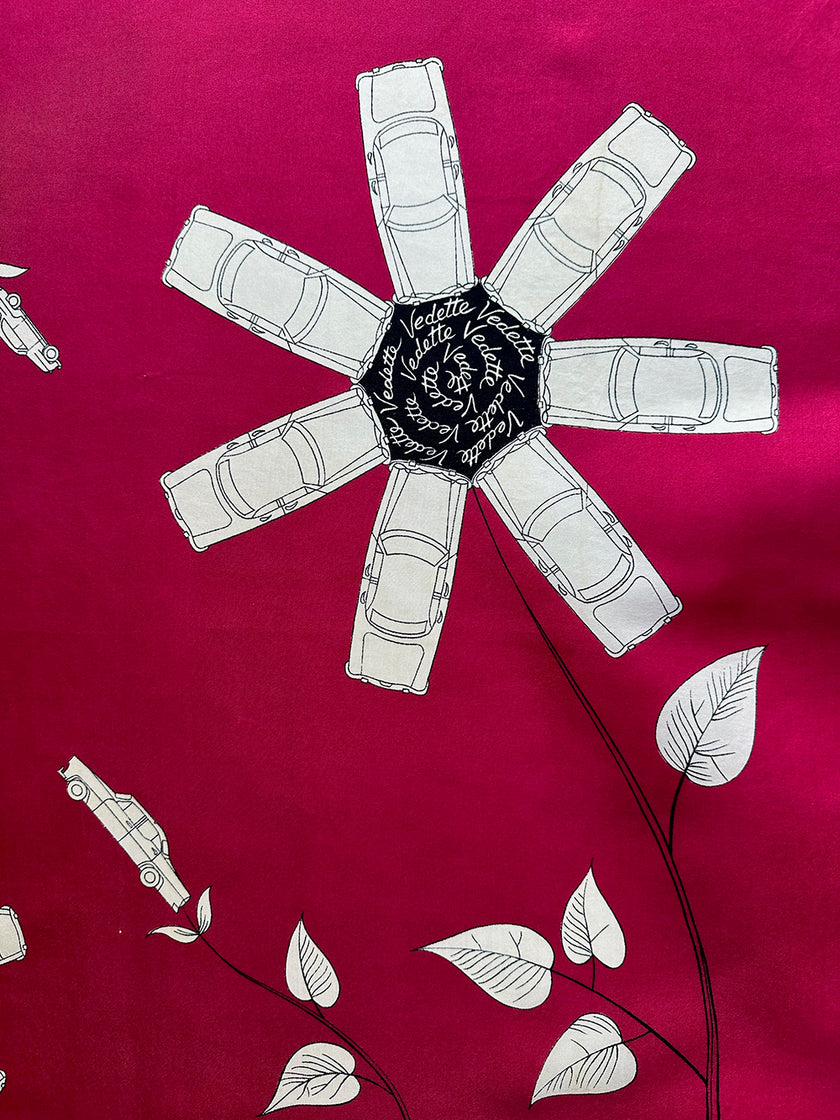 Vierkante zijden designer sjaal