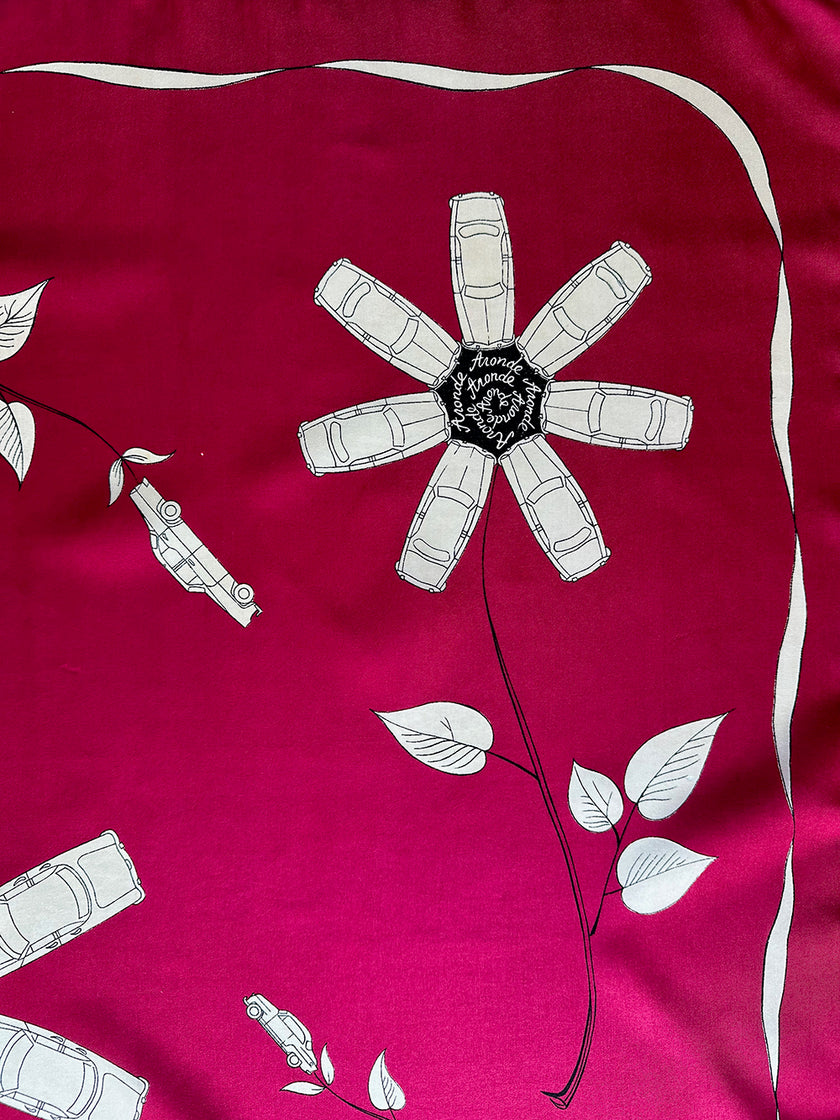 Vierkante zijden designer sjaal