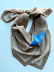 Vierkante camel zijden sjaal