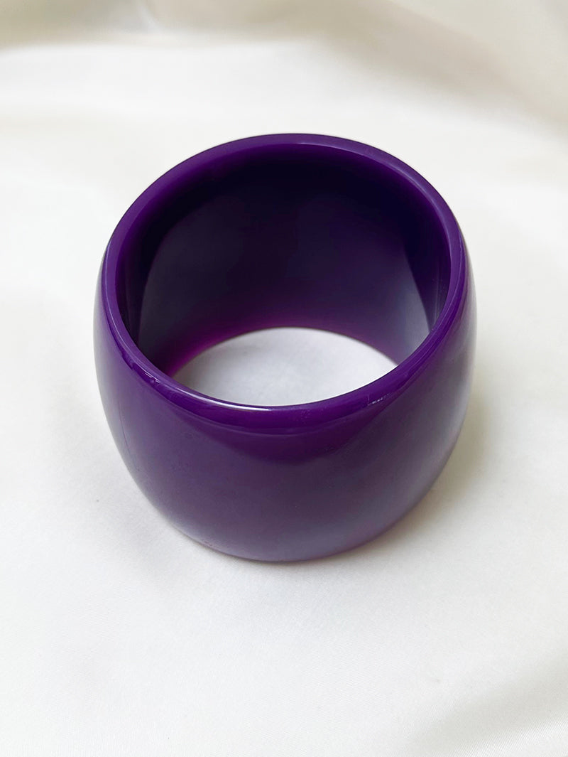 Brede paarse bangle