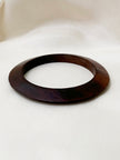 Smalle teak bangle donker