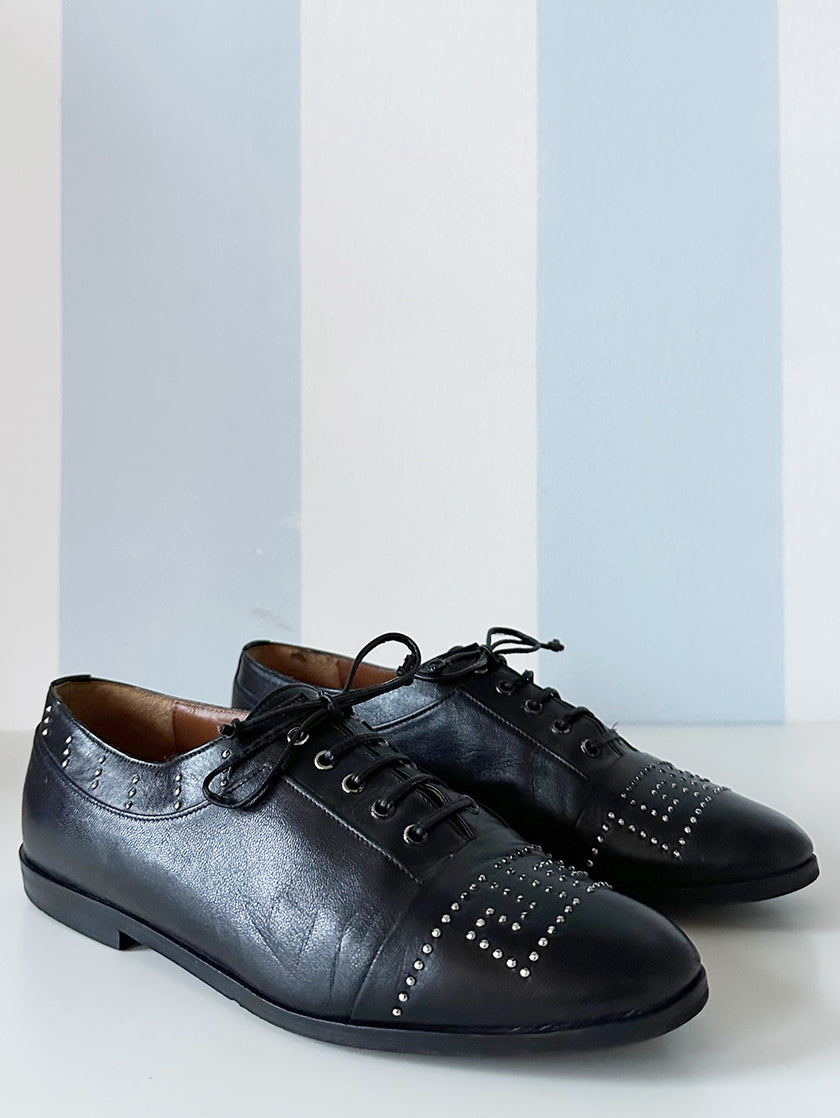 Italiaanse leren veterschoenen | 38,5