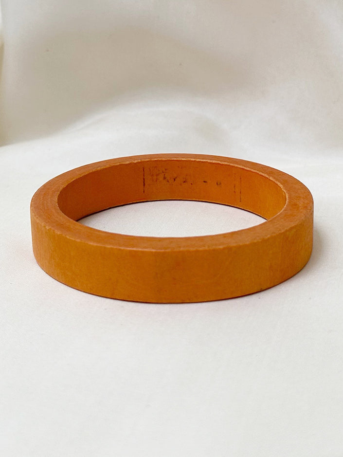 Oranje houten armband