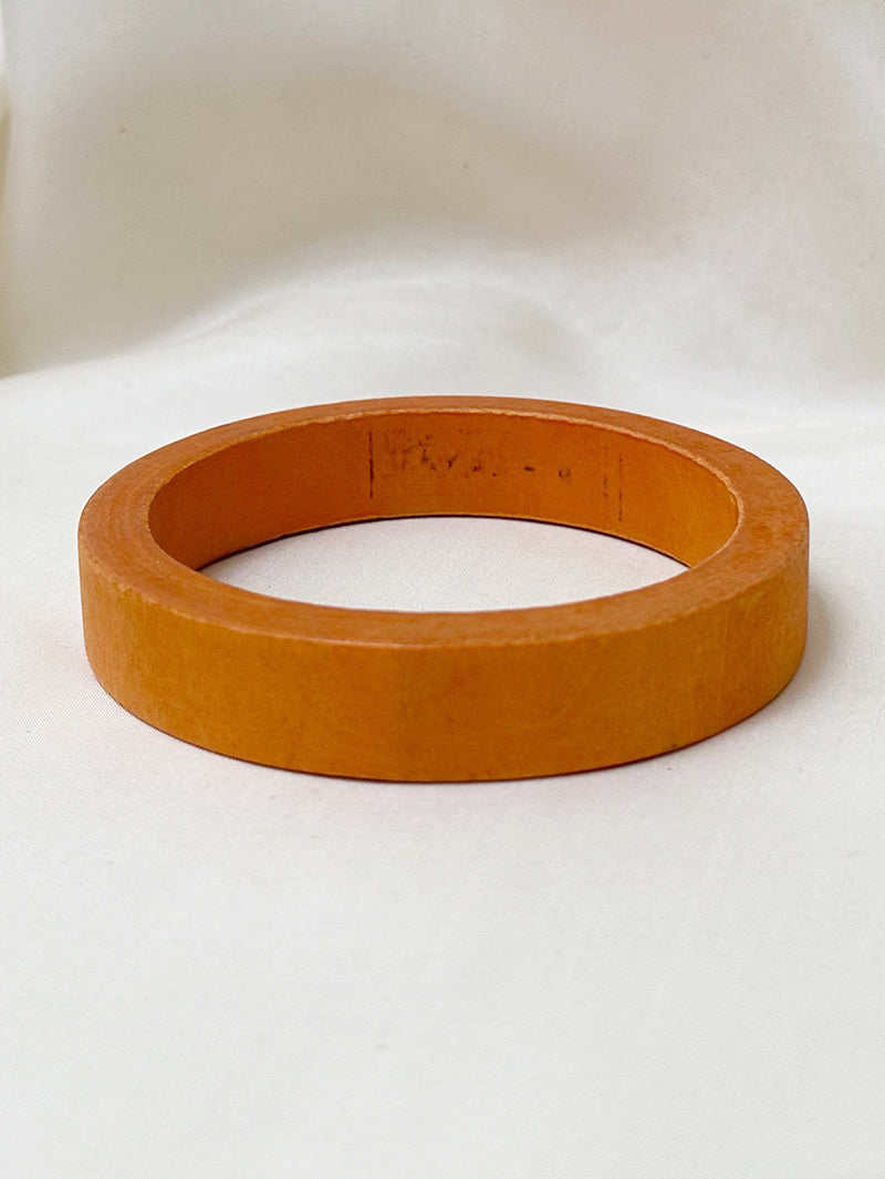 Oranje houten armband