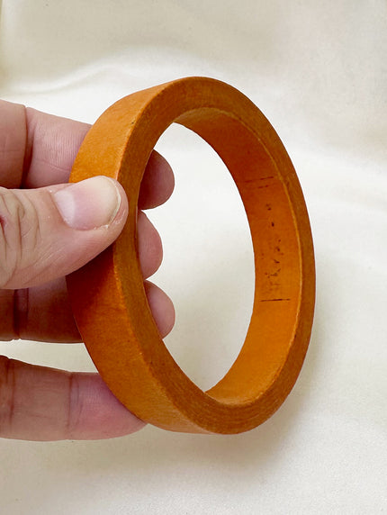 Oranje houten armband