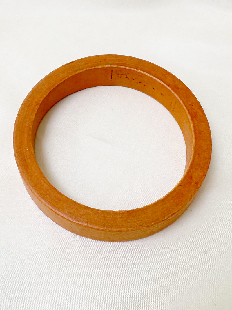 Oranje houten armband