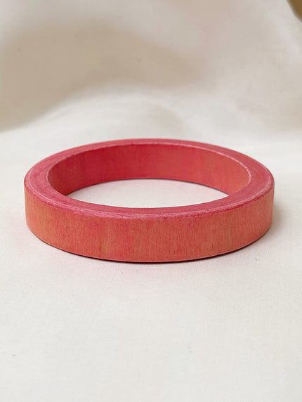 Roze houten armband