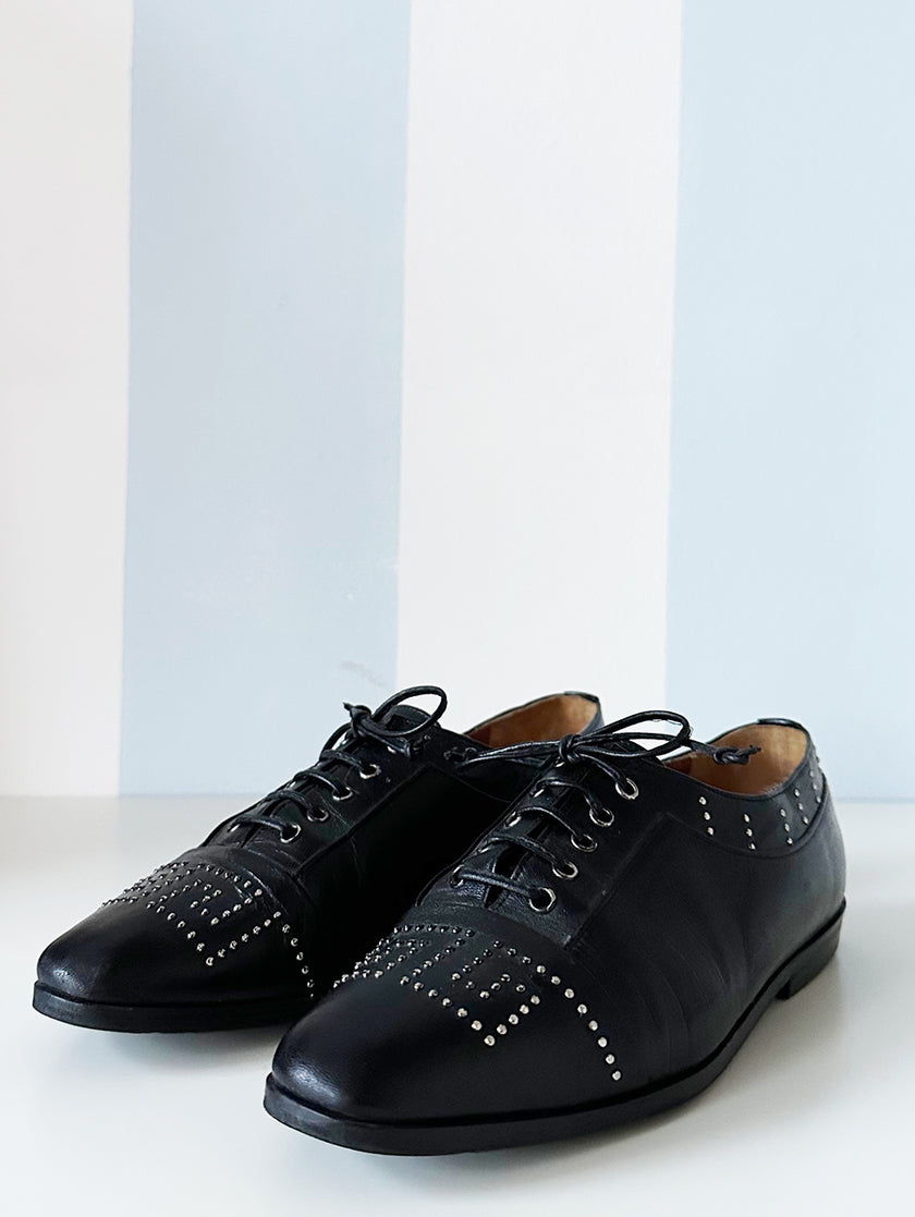 Italiaanse leren veterschoenen | 38,5