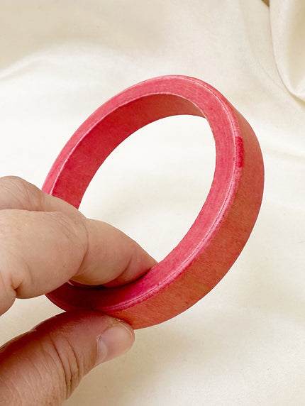 Roze houten armband