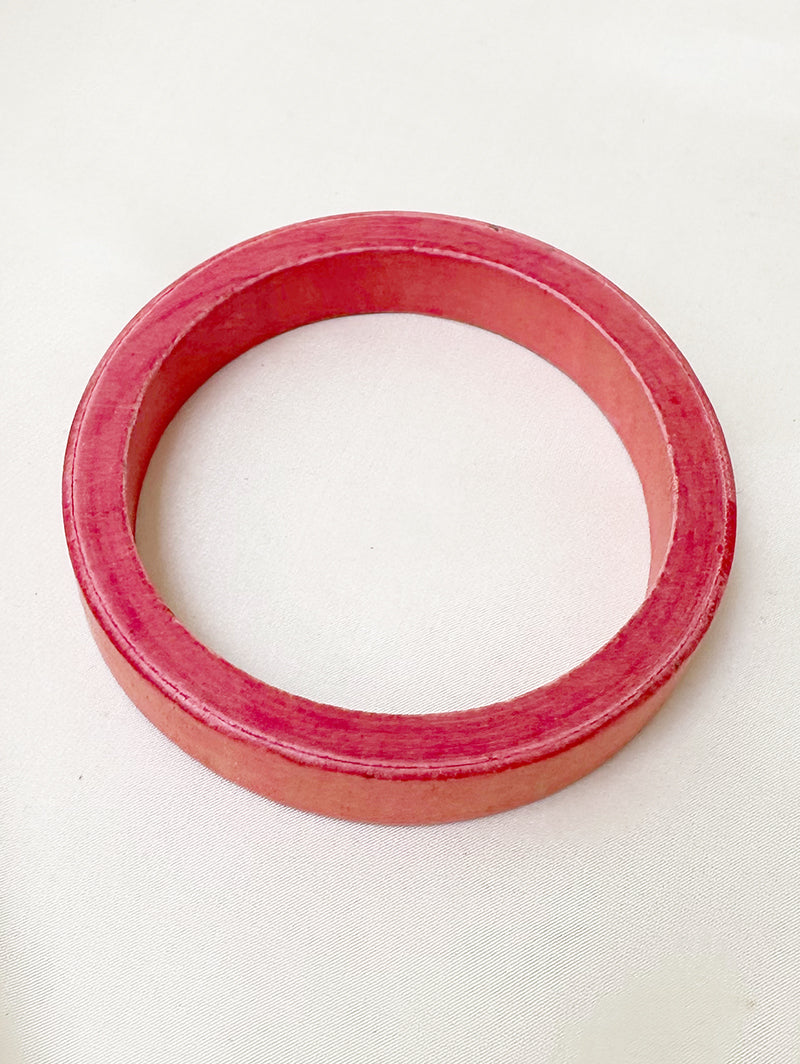 Roze houten armband