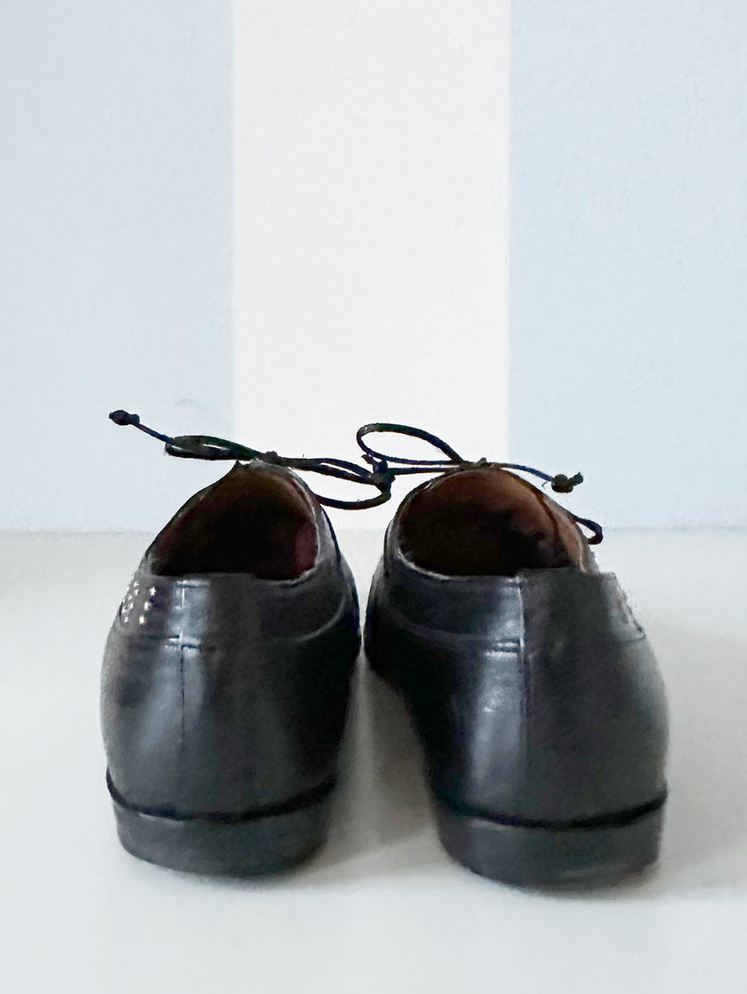 Italiaanse leren veterschoenen | 38,5