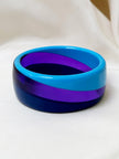 Blauw/paarse bangle