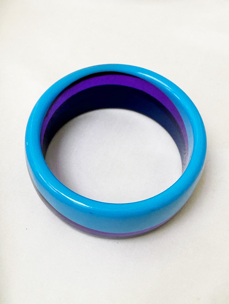 Blauw/paarse bangle