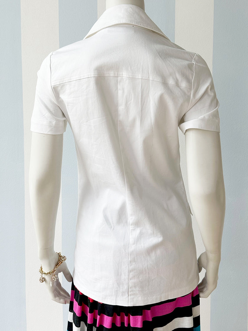 Wit safarilook zomerjasje