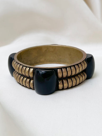 Messing en kunststof bangle