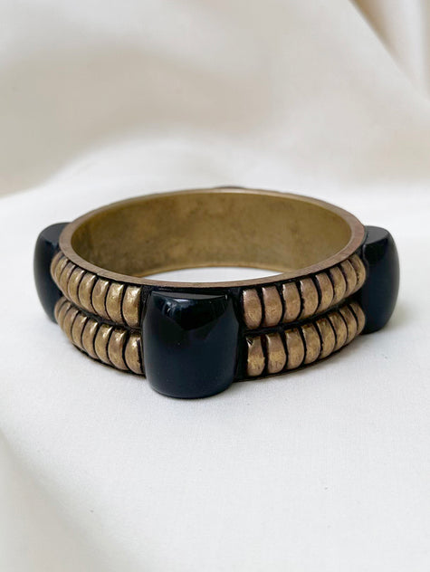 Messing en kunststof bangle