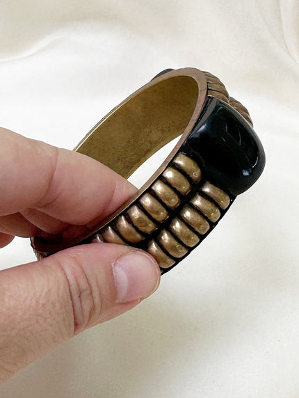 Messing en kunststof bangle