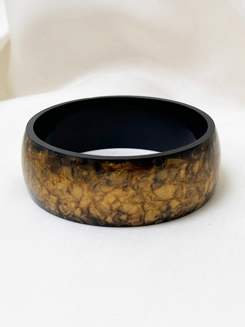 Goud/zwarte bangle