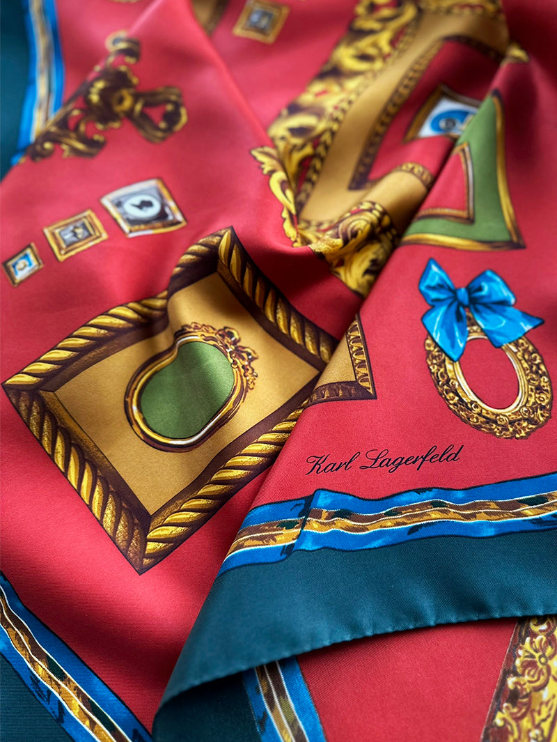 Zijden designer sjaal