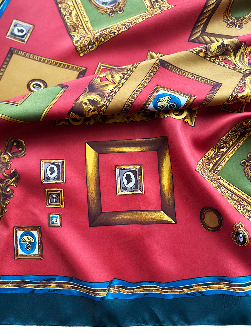 Zijden designer sjaal