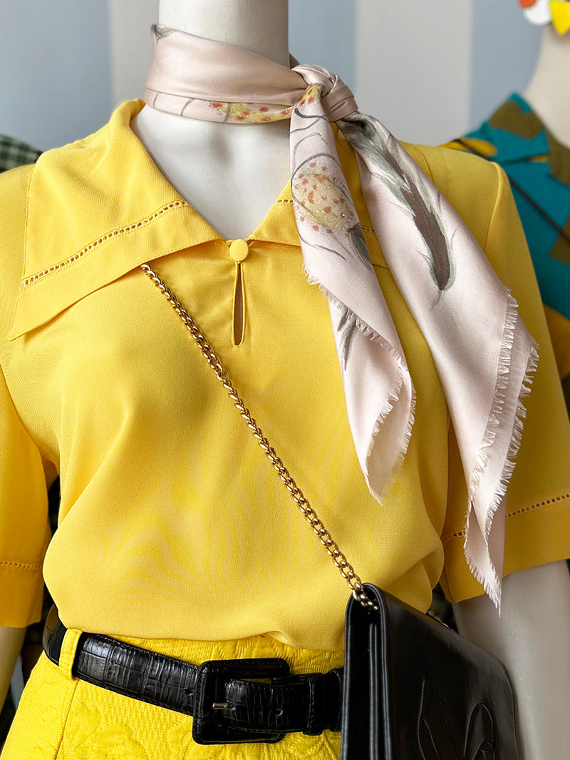 Zijden sjaal met bloemen