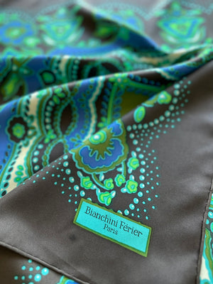 Vierkante zijden designer sjaal