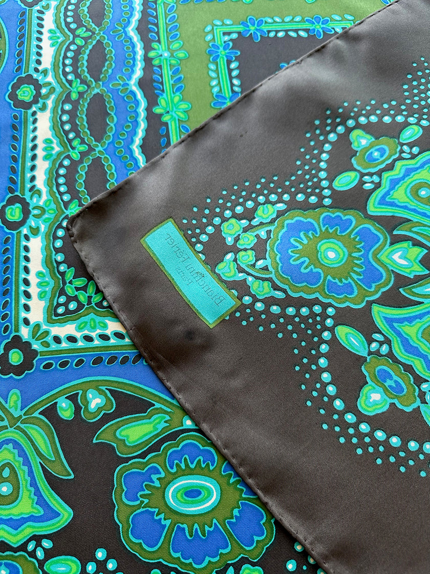 Vierkante zijden designer sjaal