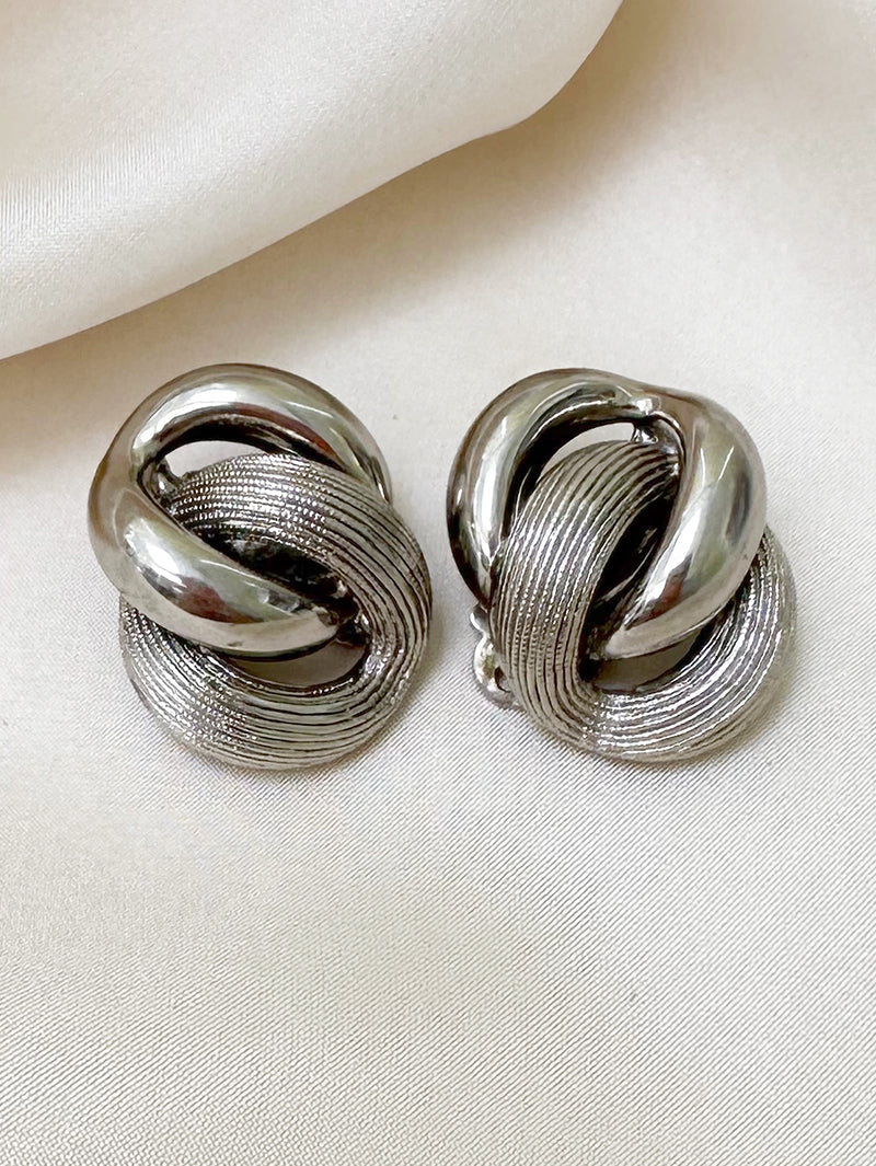 Zilveren designer oorbellen