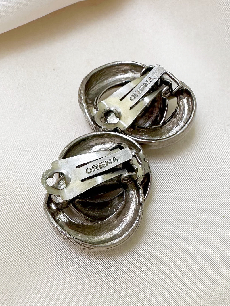 Zilveren designer oorbellen