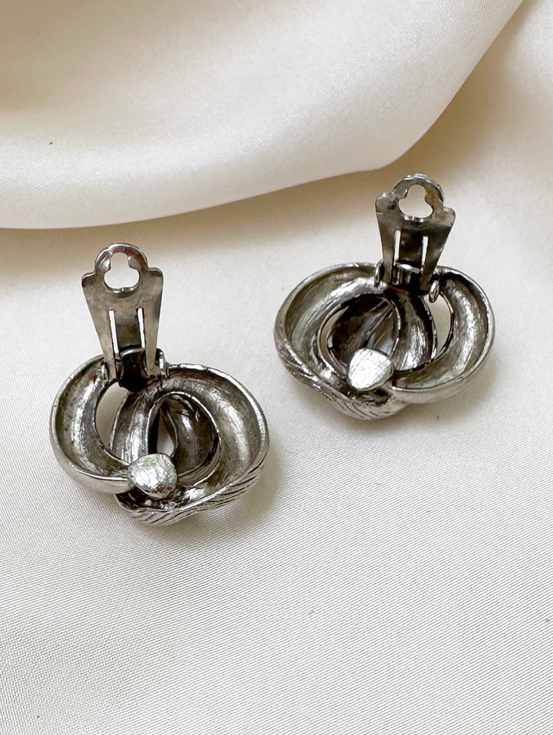 Zilveren designer oorbellen