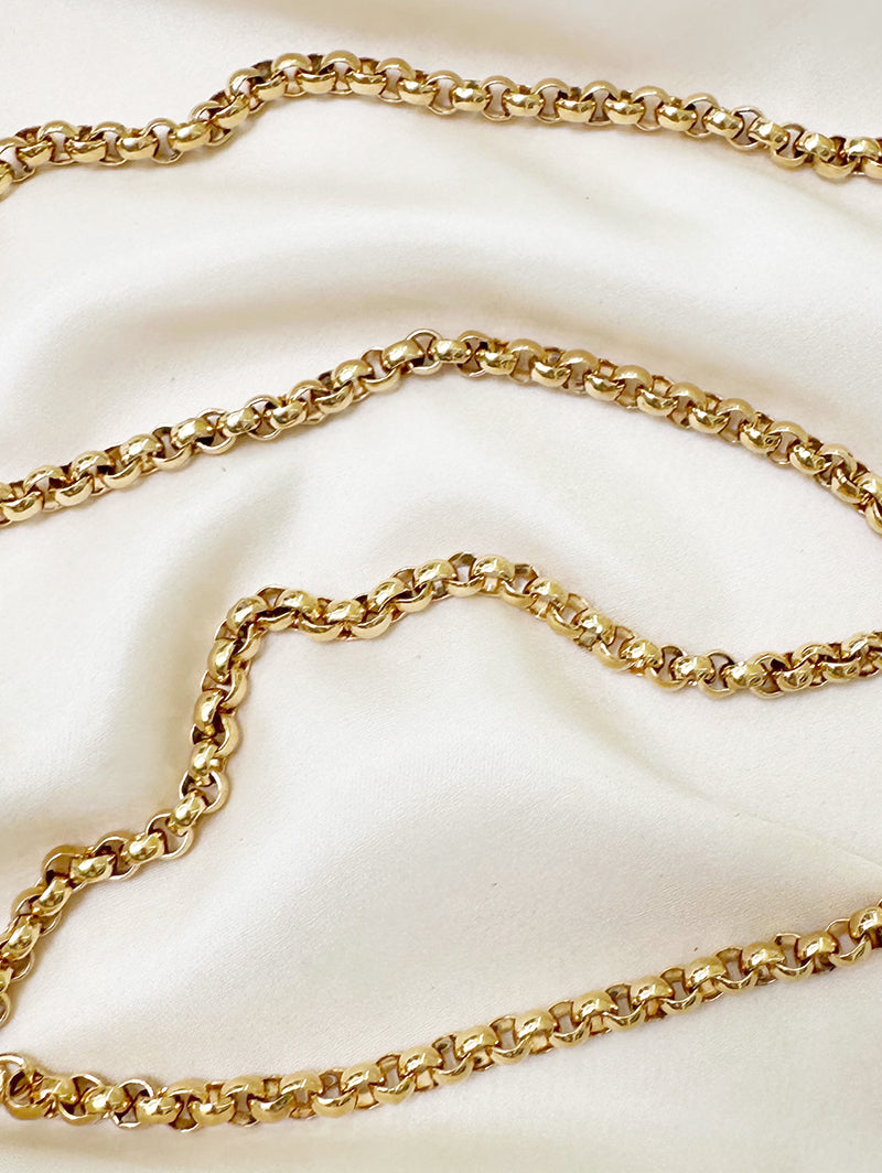 Lange gouden designer ketting