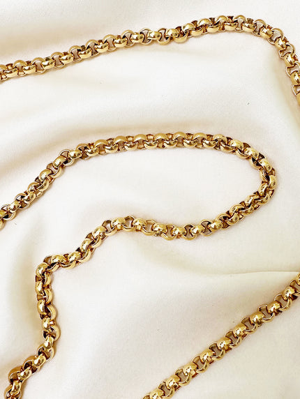 Lange gouden designer ketting