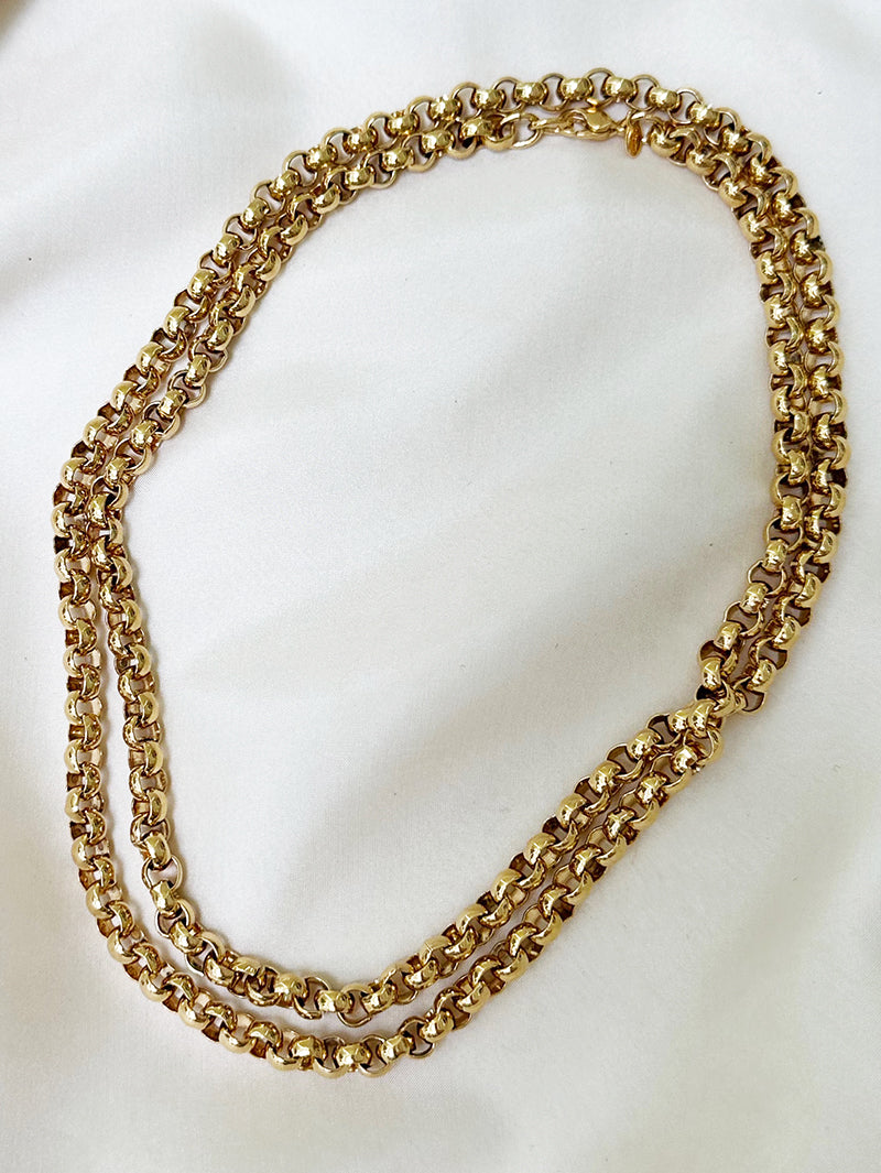 Lange gouden designer ketting