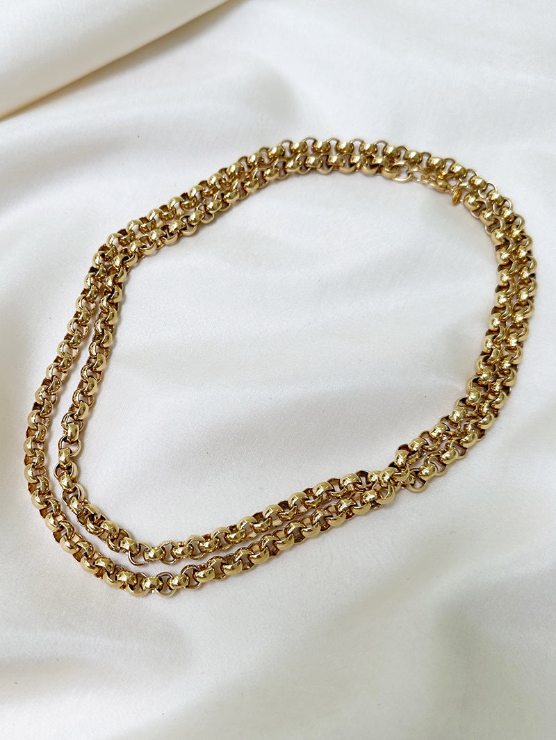 Lange gouden designer ketting