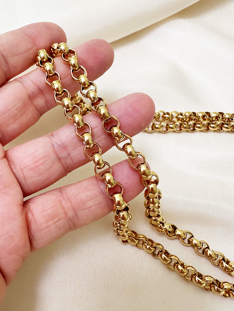 Lange gouden designer ketting