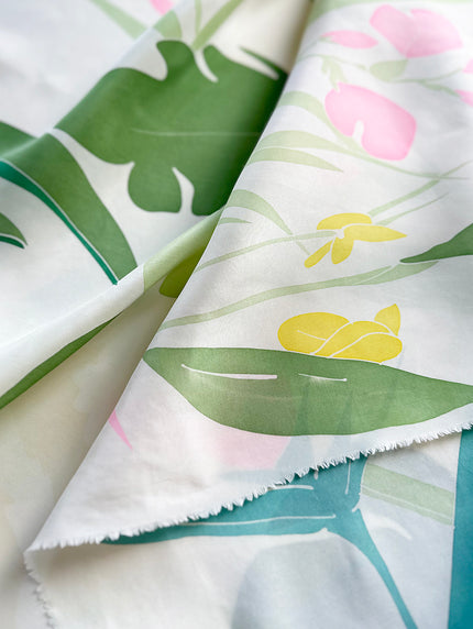 Monstera zijden sjaal