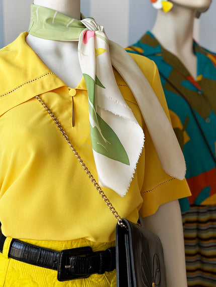 Monstera zijden sjaal