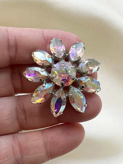 Aurora borealis bloem broche