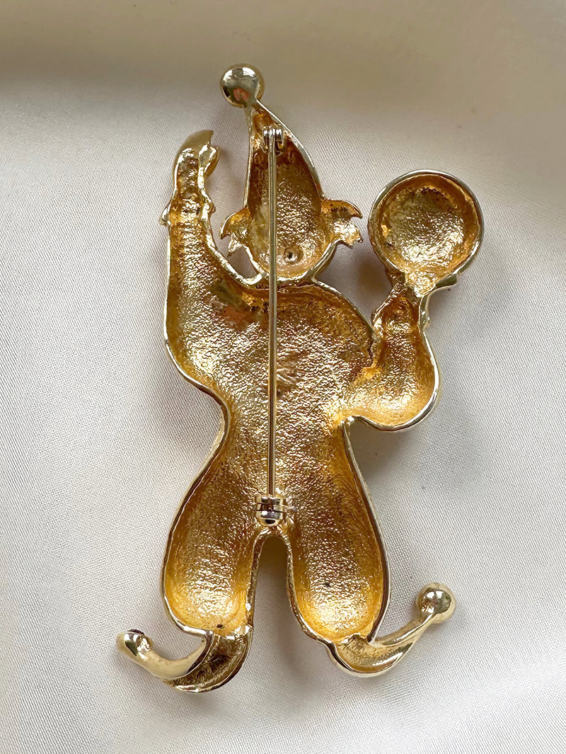 Grote clown broche